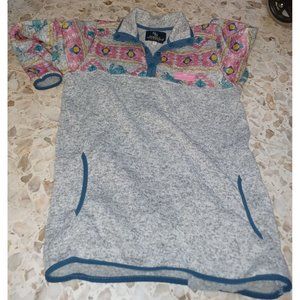 Simply Southern Women's Sweat Shirt Small Gray Southwest Theme